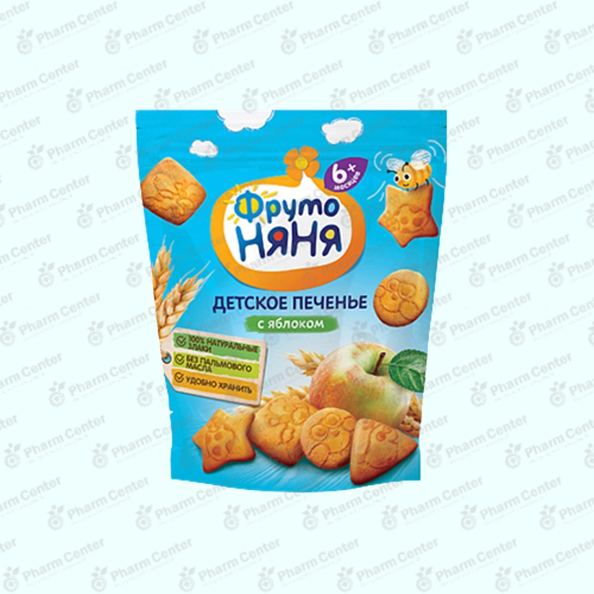 ФрутоНяня печенье пшеничное с яборком120г