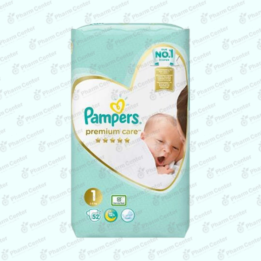 Pampers Premium №1 տակդիր 2-5 կգ x 52