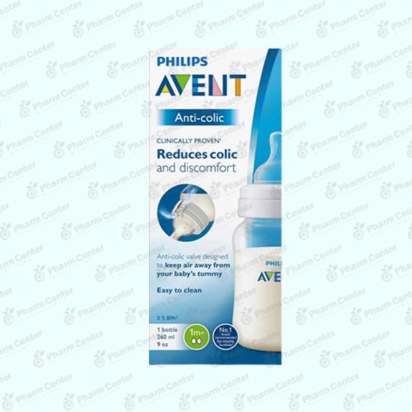 Philips AVENT Anti-colic կերակրման շիշ՝ AirFree փականով (դանդաղ հոսք) (1 ամս+) 260մլ   №1