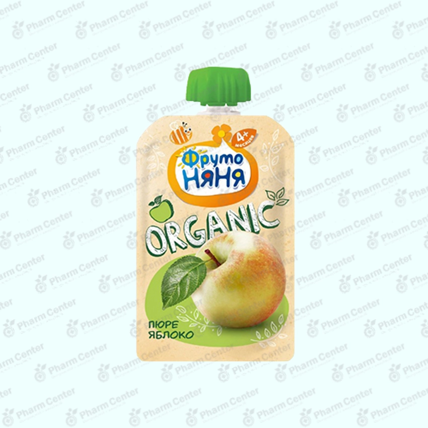 ФрутоНяня 079022 пюре яблоко Organic 90г пауч