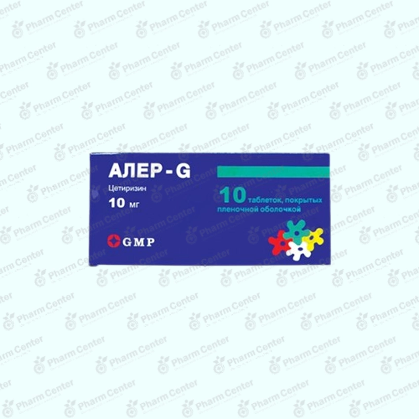 Алер G таб. п/о 10мг  x  10