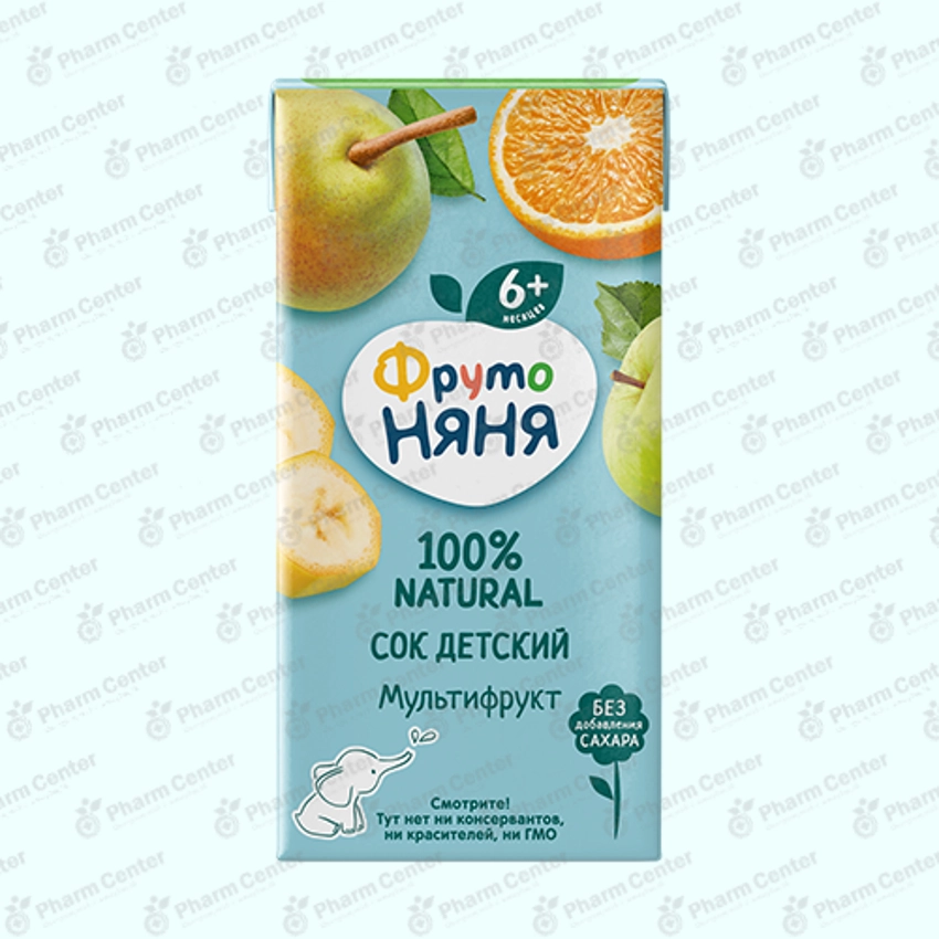 ФрутоНяня 052112 сок мультифруктоавй ФрутоКидз 200мл