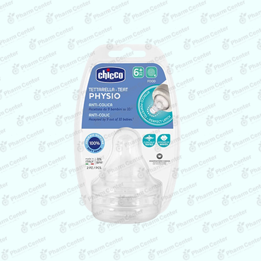Chicco Соска сил. 6+м 412222  X2 для жидких каш