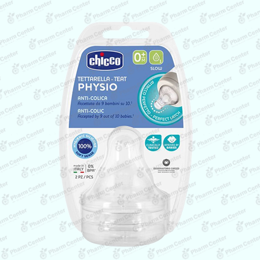 Chicco Соска сил. 0+м 412219 нормальный поток
