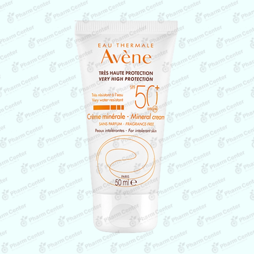 Avene Солнцезащитн. SPF50+ минеральный крем для сверхчувств. кожи 50мл 217600