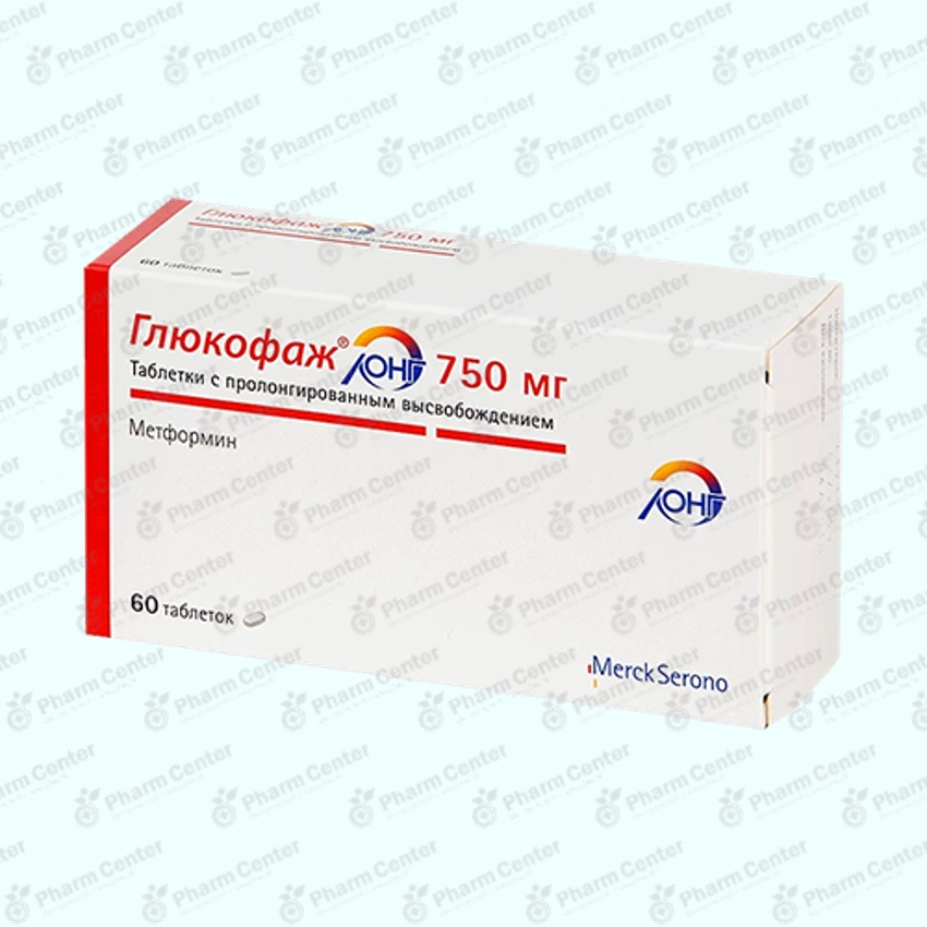 Глюкофаж Лонг таб. п/о 750мг х 60