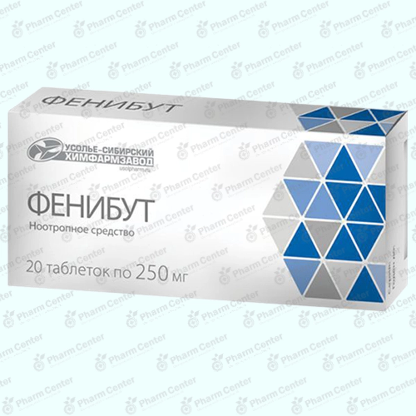 Фенибут таб. 250мг х 20