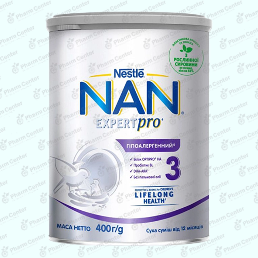 NAN №3 EXPERT pro կաթնախառնուրդ (հիպոալերգեն) 0+ 400գ			