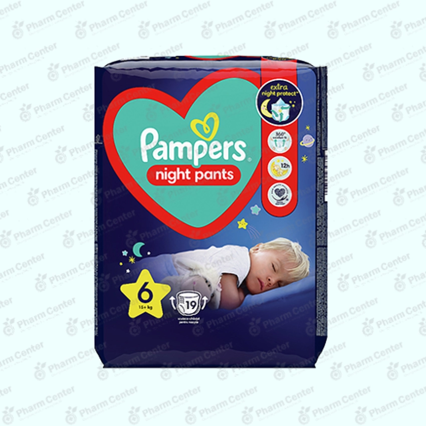 Pampers трусики-подг. ночные N6 15+кг х 19
