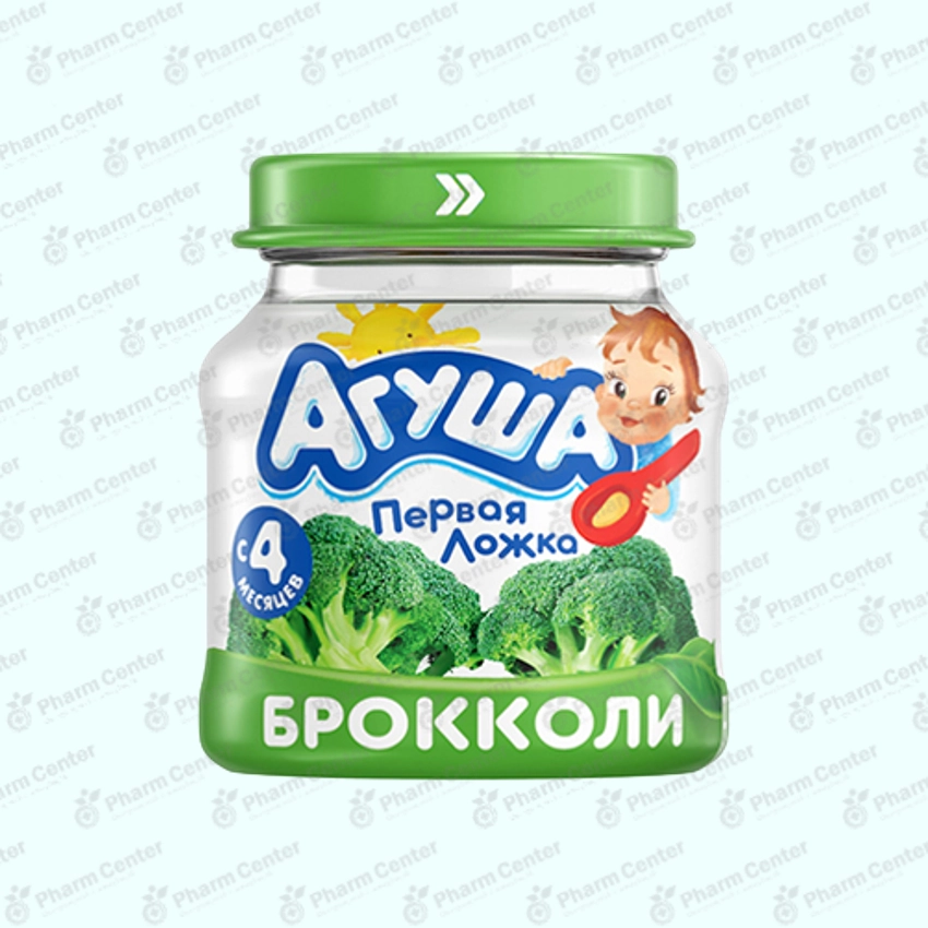 Агуша пюре овощн. Брокколи 4мес. 80г