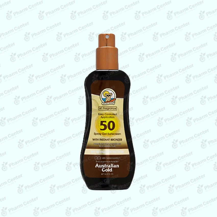 Австралиан Голд солнцезащитн. SPF50 спрей-гель с бронзером 237мл 75186