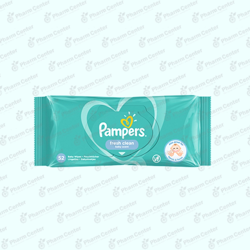 Pampers Салфетки влажн. детские фреш клин х 52
