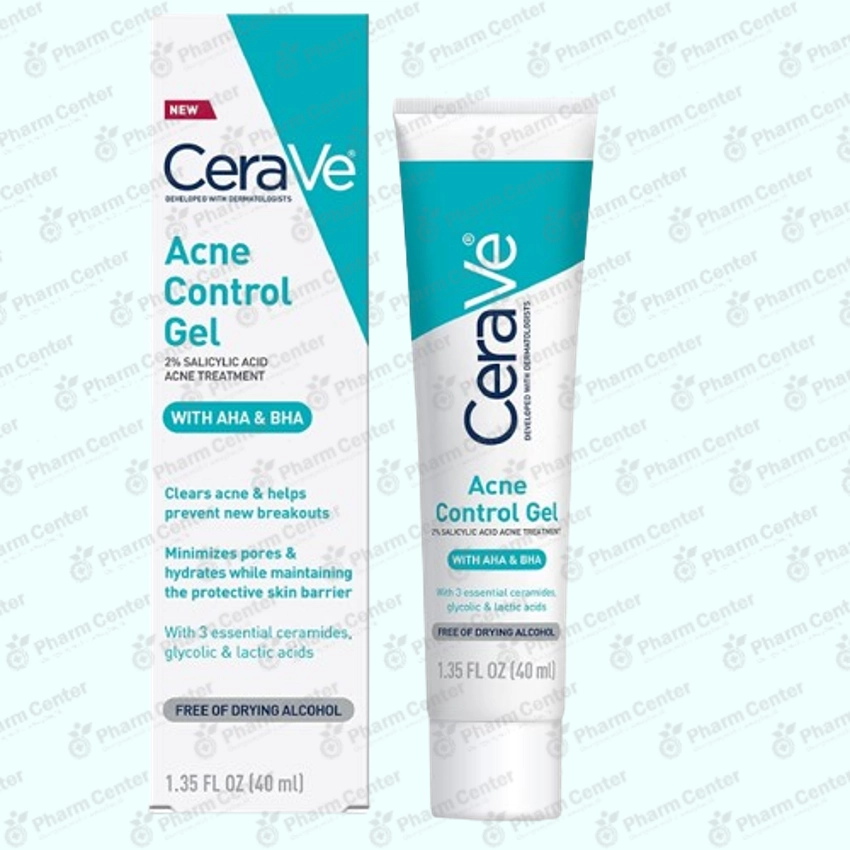 CeraVe Acne Control Gel 2% салициловая кислота для лечения прыщей с AHA BHA 40 мл