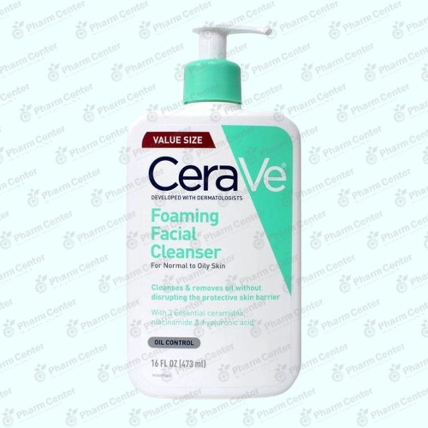 CeraVe Пенка для умывания для лица для нормальной и жирной кожи 473мл