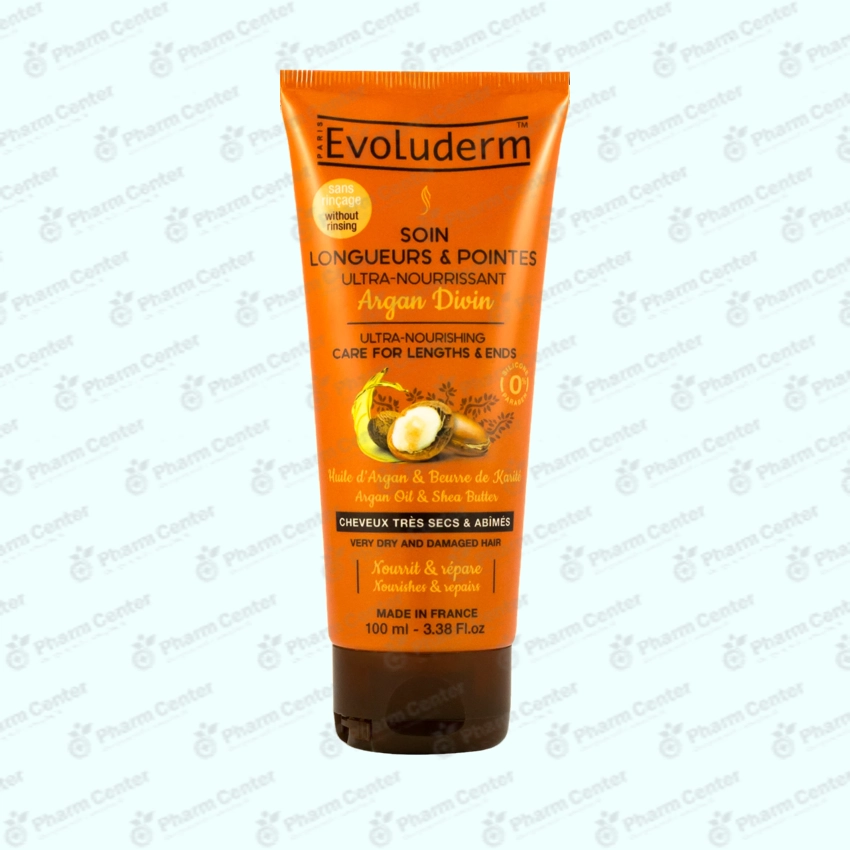Evoluderm средство для волос питательный для поврежденных кончиков Арган 100мл