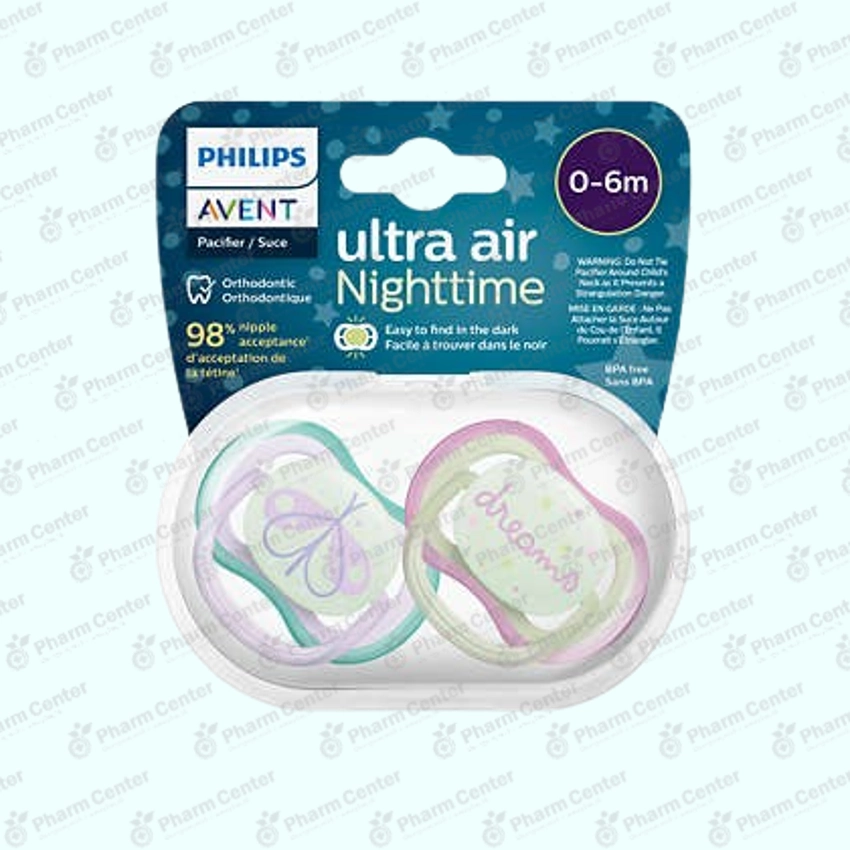 Philips AVENT Ultra Air ծծակ օրթոդոնտիկ՝ լուսավորվող (0 - 6 ամս+)   №2