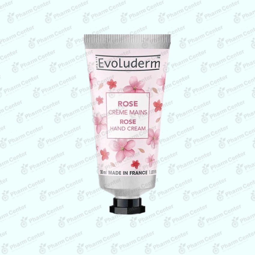 Evoluderm крем для рук питательный и успокаивающий Роза 30мл