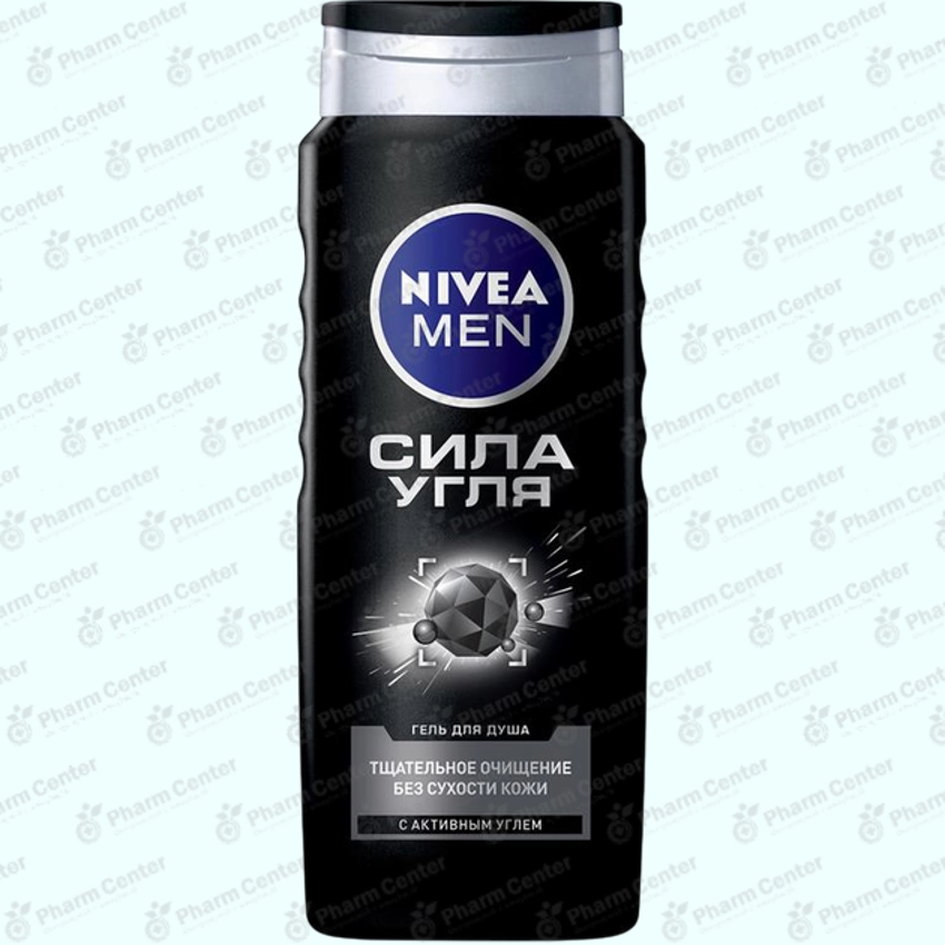 Нивеа 84046 гель д/душа Сила угля 500мл