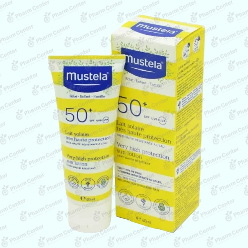 Мустела солнцезащитный лосьон д/детей SPF50+ 40мл