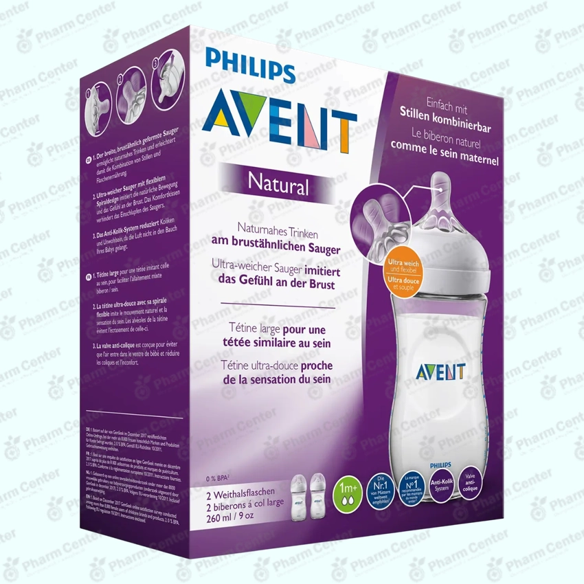 903/02 Շիշ մանկական Natural, 260մլ, 2հատ