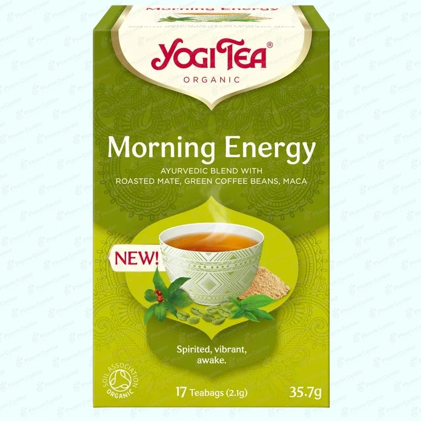 Чай в пакетиках YOGI TEA Morning Energy Утренняя энергия 1,8г х 17