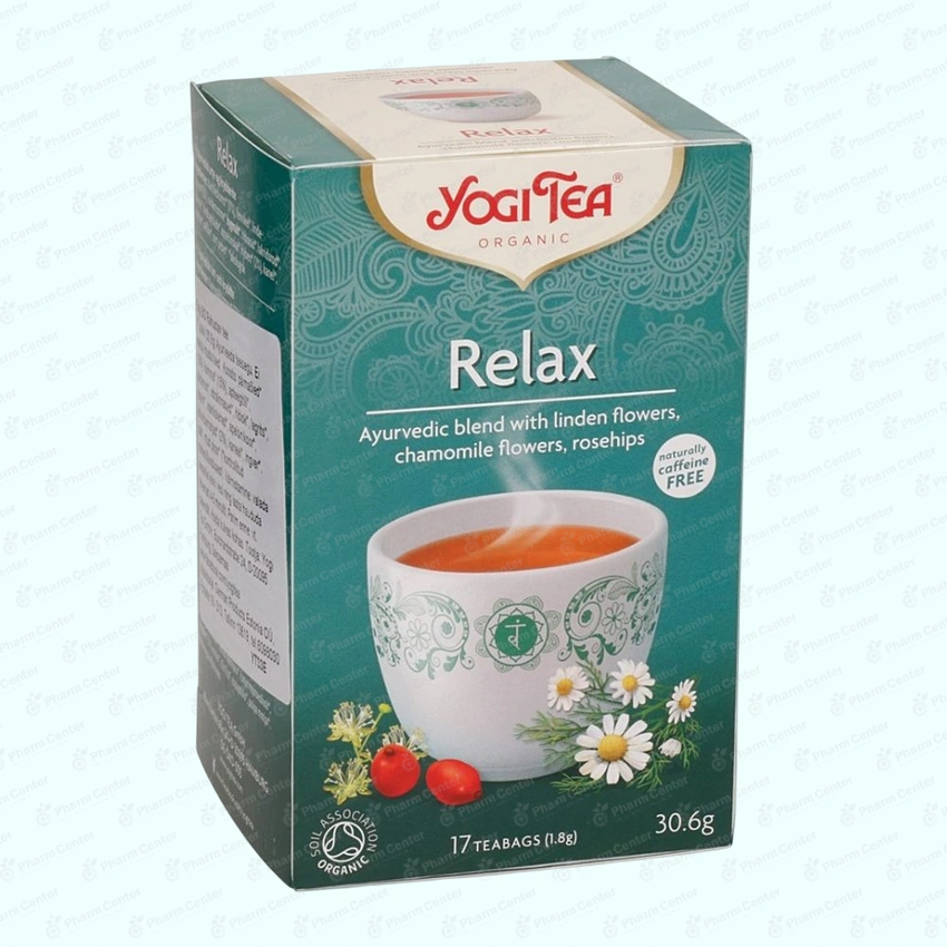 Чай в пакетиках YOGI TEA Relax Успокаивающий чай 1,8г х 17