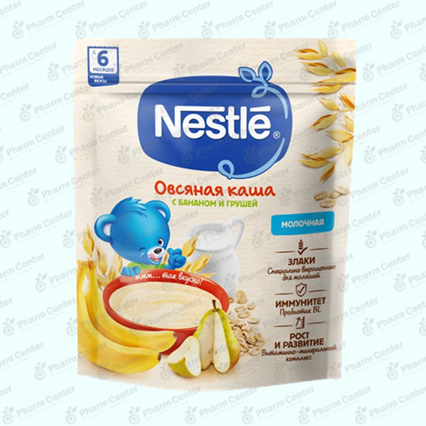 Nestle շիլա կաթնային՝ վարսակով, տանձով և բանանով 6ամս+ 200գ