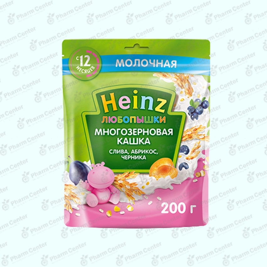 Heinz շիլա կաթնային՝ հացահատիկներ, սալոր, ծիրան, հաղարջ (12 ամս+) 200գր №1