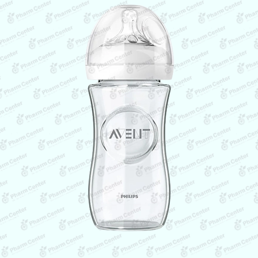 Avent ապակե շիշ սիլիկոնե ծծակով (1 ամս․+) 240 մլ