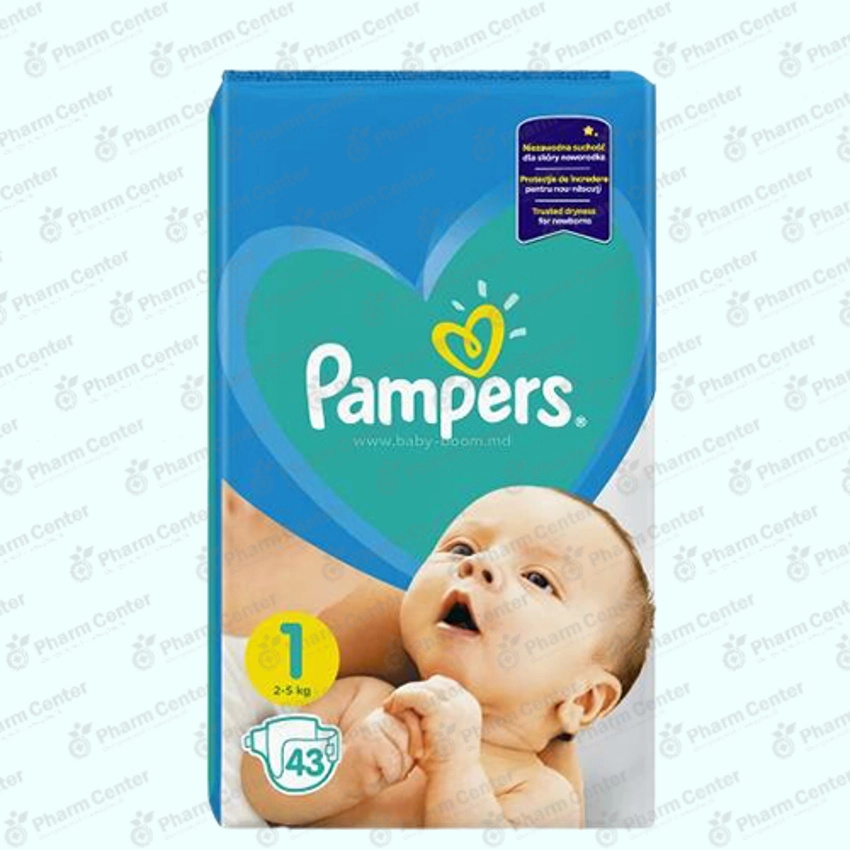 Pampers №1 տակդիրներ 2-5 կգ x 43