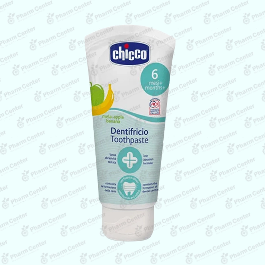 Chicco ատամի մածուկ մանկական խնձորի և բանանի համով  6+ 074363