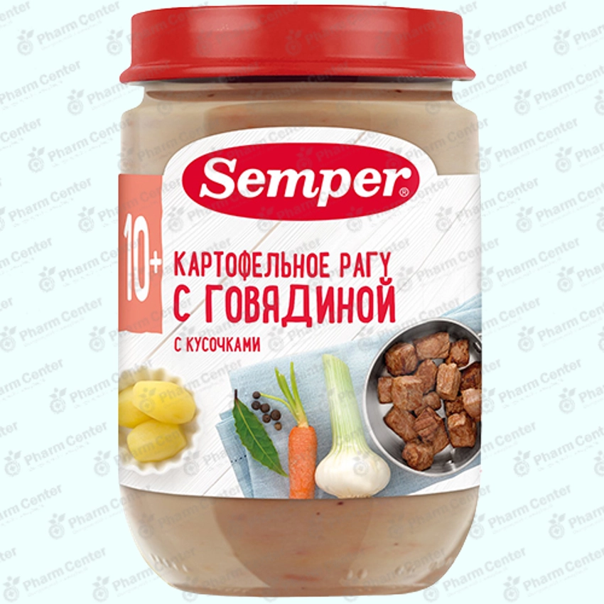 Семпер пюре картофельное ругу с говядиной 190г