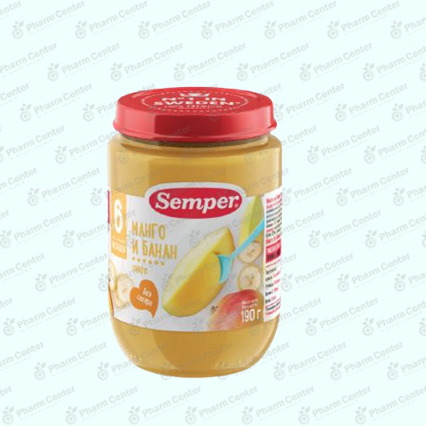 Սեմպեր պյուրե մանգո բանան 190գ,
