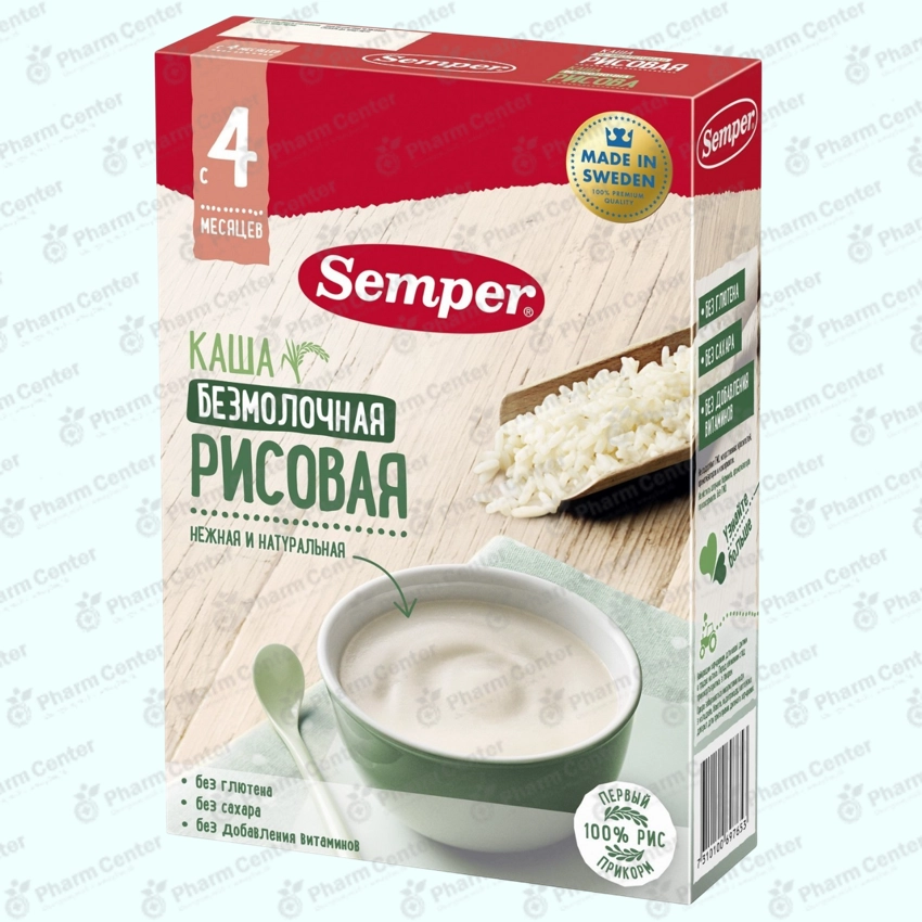 Semper б/м рисовая с 4 мес 180г