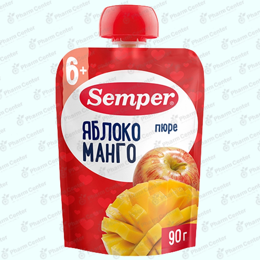 Սեմպեր պյուրե խնձոր և մանգո 90գ,