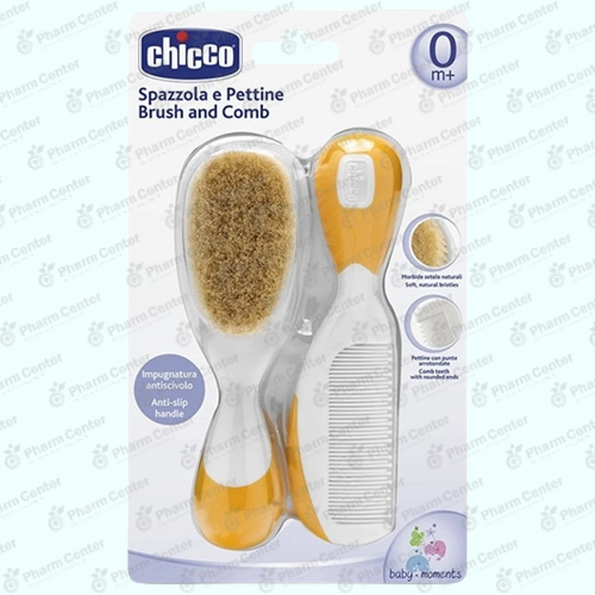 Chicco սանր և  խոզանակ  նարնջագույն 0ամս+ 401150