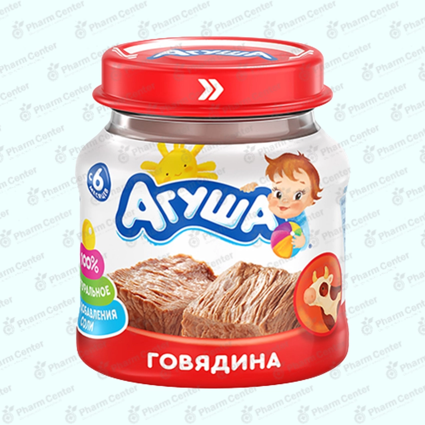 Агуша խյուս տավարի մսով (6 ամս+) 80գ №1