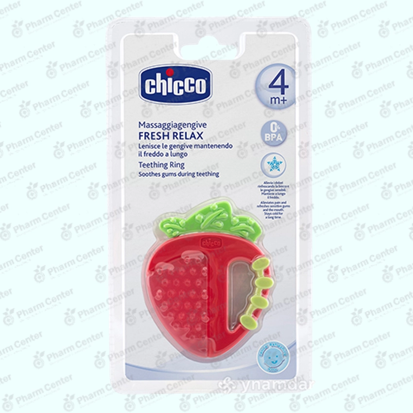 Chicco մանկական ատամկրծիչ 074717 4ամս+ ելակ