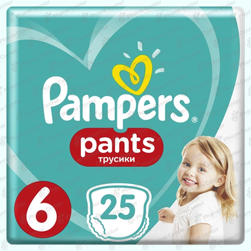 Pampers №6  վարտիքներ (15կգ+) x 25
