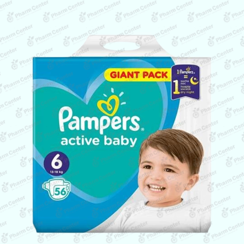 Pampers Active Baby №6 տակդիրներ 13-18 կգ x 56