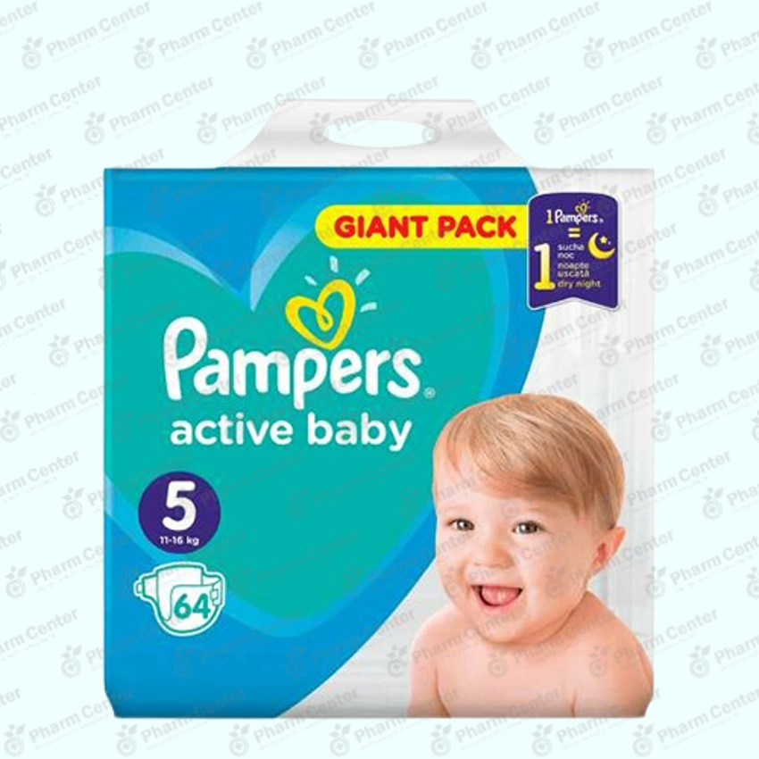 Pampers Active Baby №5 տակդիրներ 11-16 կգ x 64
