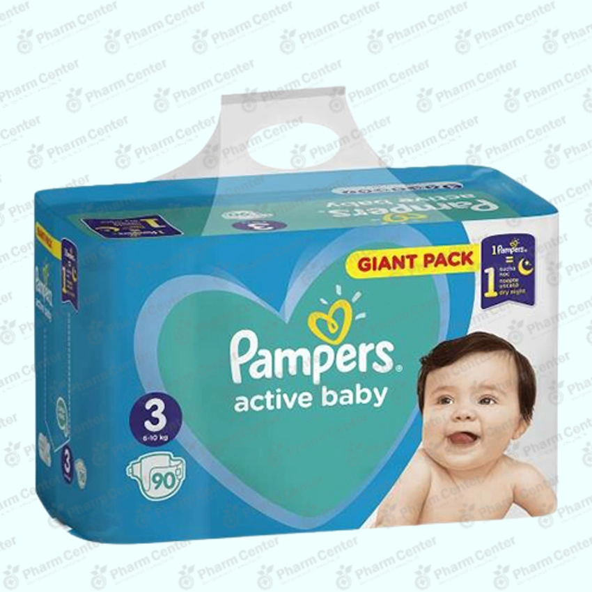 Pampers Active Baby №3 տակդիրներ 6-10 կգ x 90