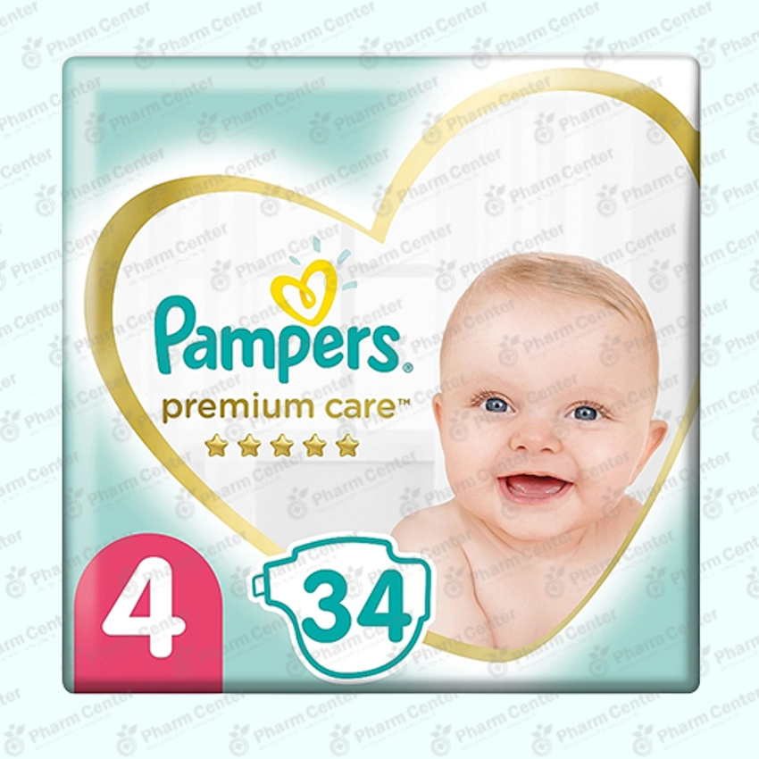Pampers Premium Care №4 տակդիրներ 9-14 կգ x 34