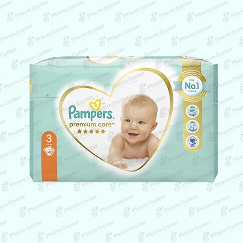 Pampers Premium Care №3 տակդիրներ 6-10 կգ x 40