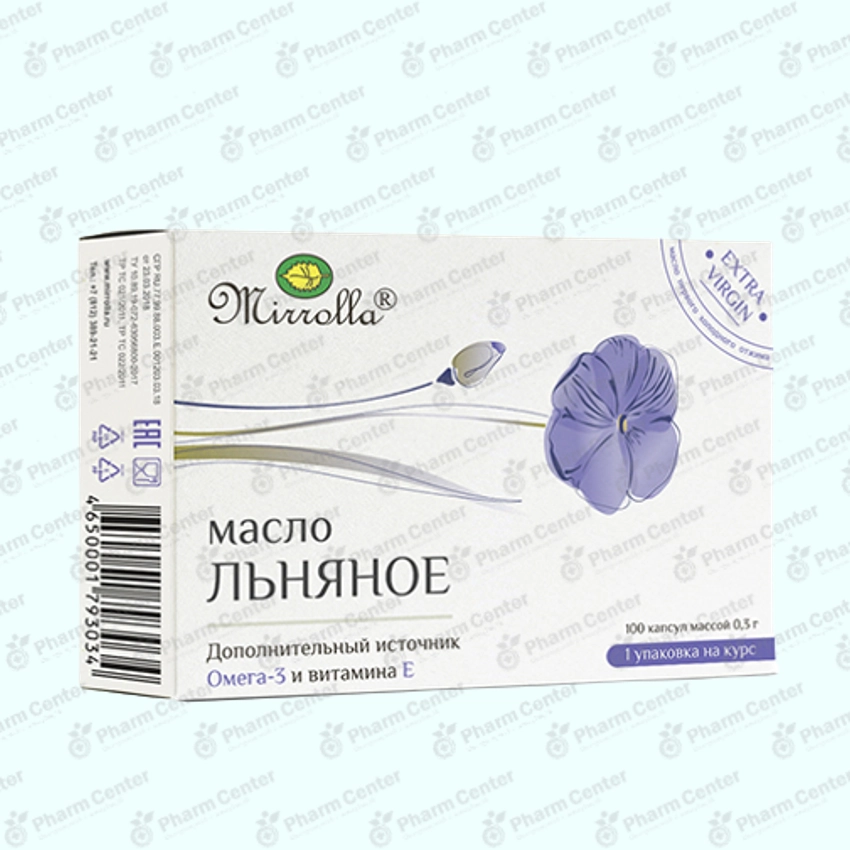 Կտավատի յուղ պատիճ 0,3գ х100