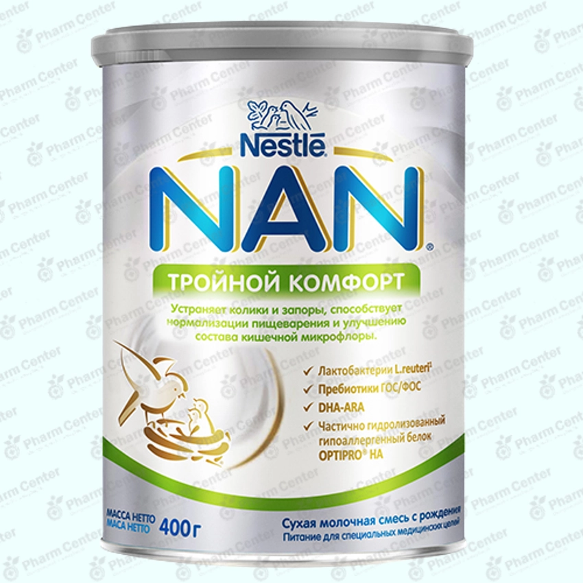 Nan ExpertPro Եռակի հարմարավետ կաթնախառնուրդ 0+ 400գ