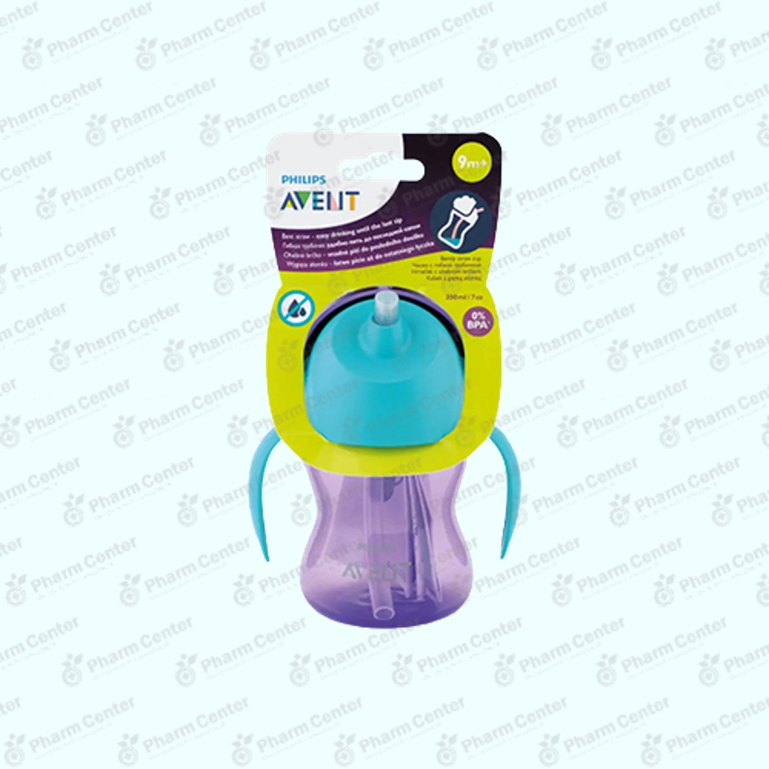 Avent բաժակ ձողիկով (9ամս+) մանուշակագույն 200մլ 