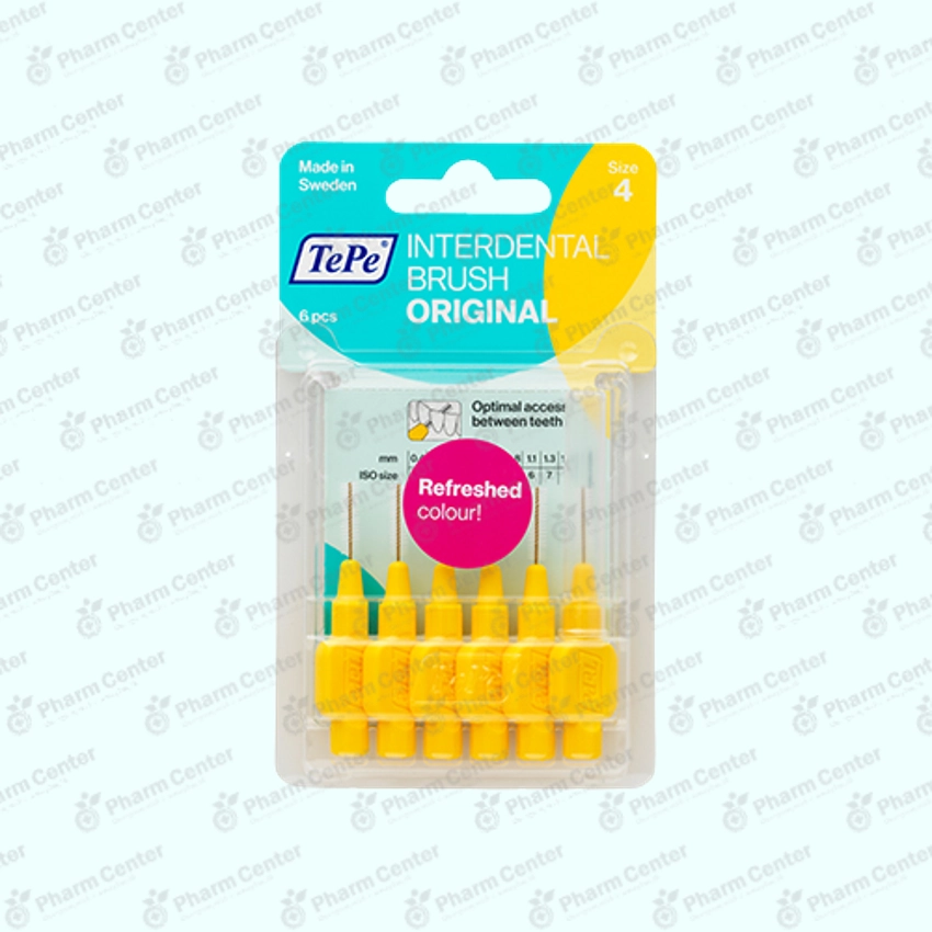 Tepe միջատամային խոզանակ Idb Yellow blister 0.7mm1(M)  х6